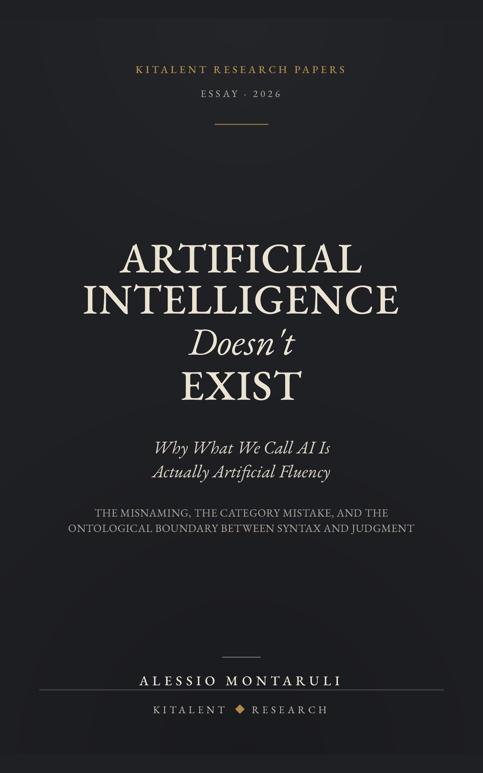 Cover of Artificial Intelligence Doesn't Exist by Alessio Montaruli