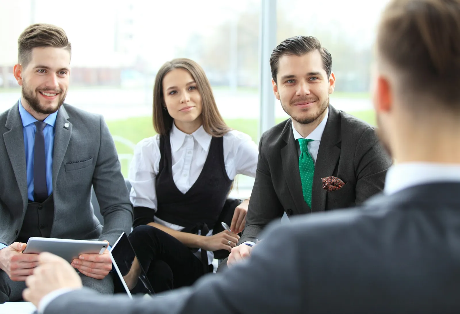A job interview panel