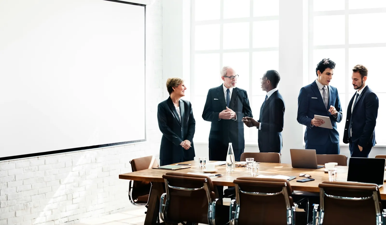 A negotiation across a table