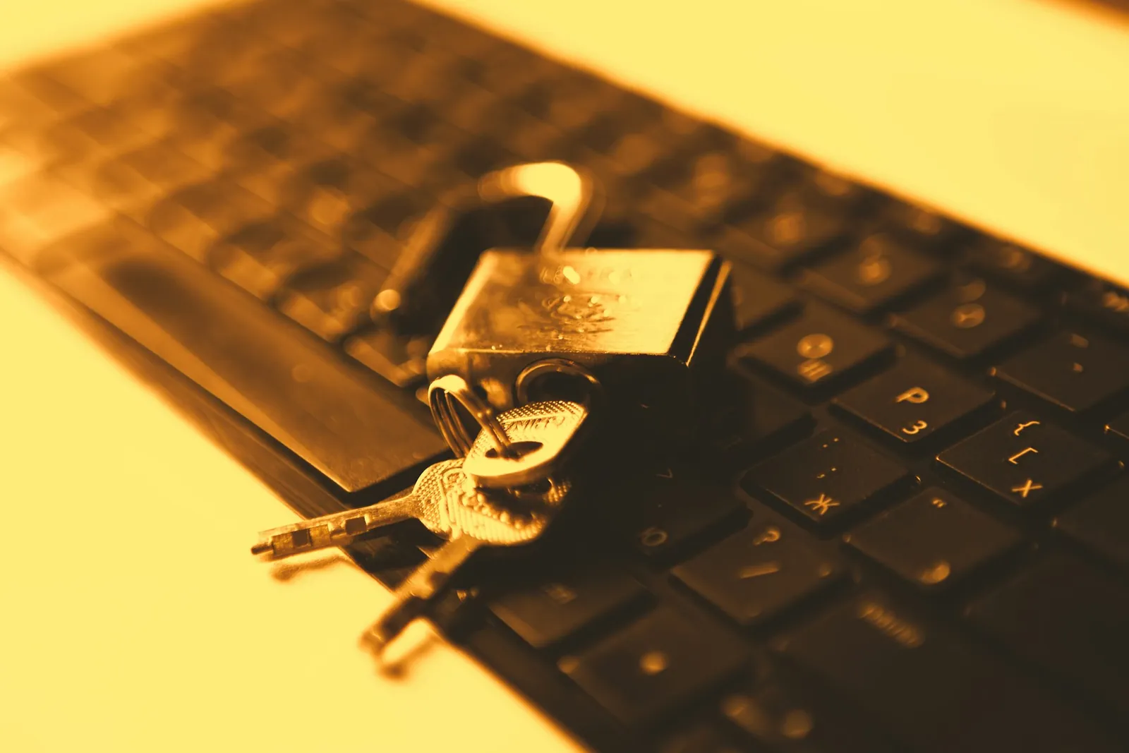A key and a lock