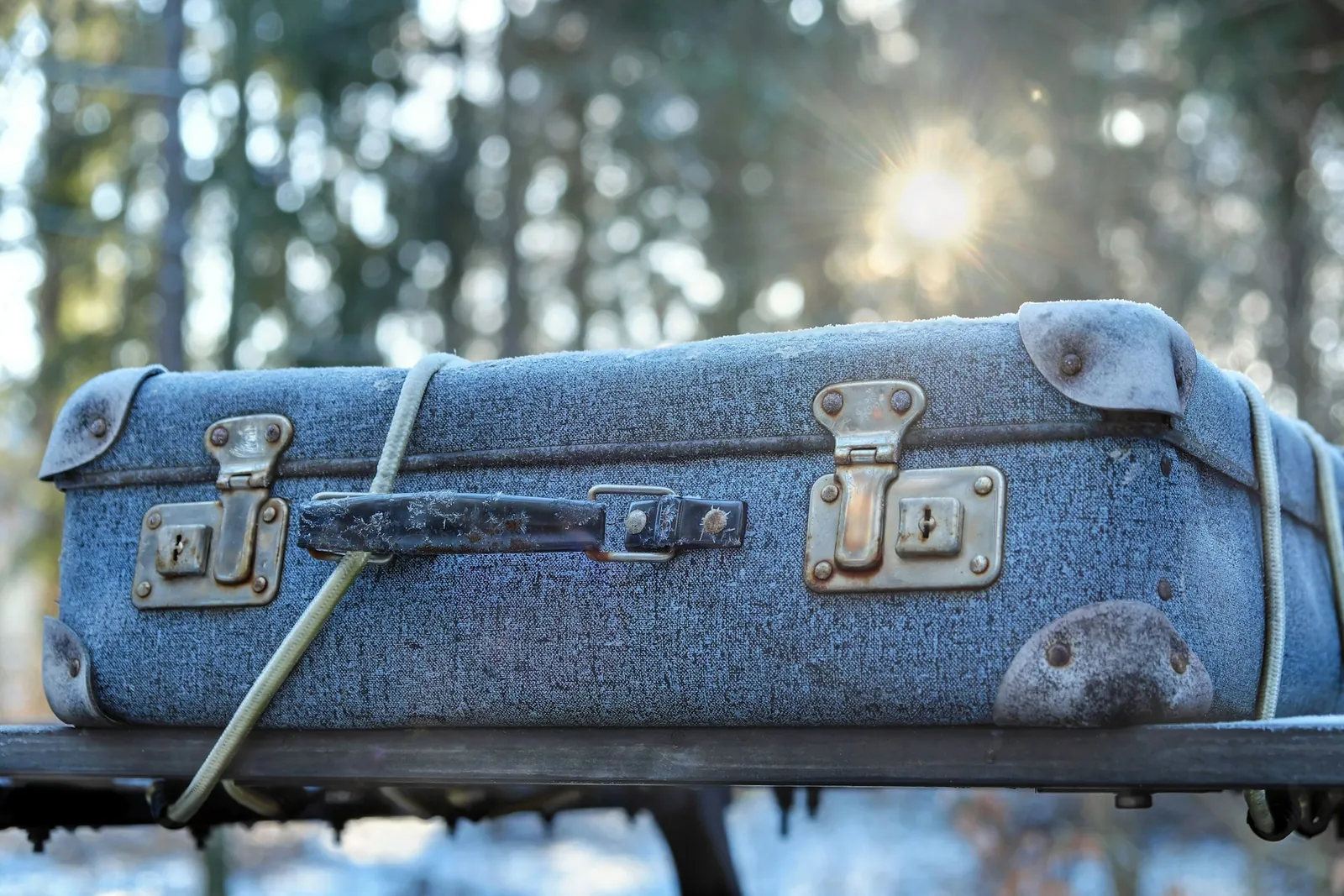 A packed suitcase