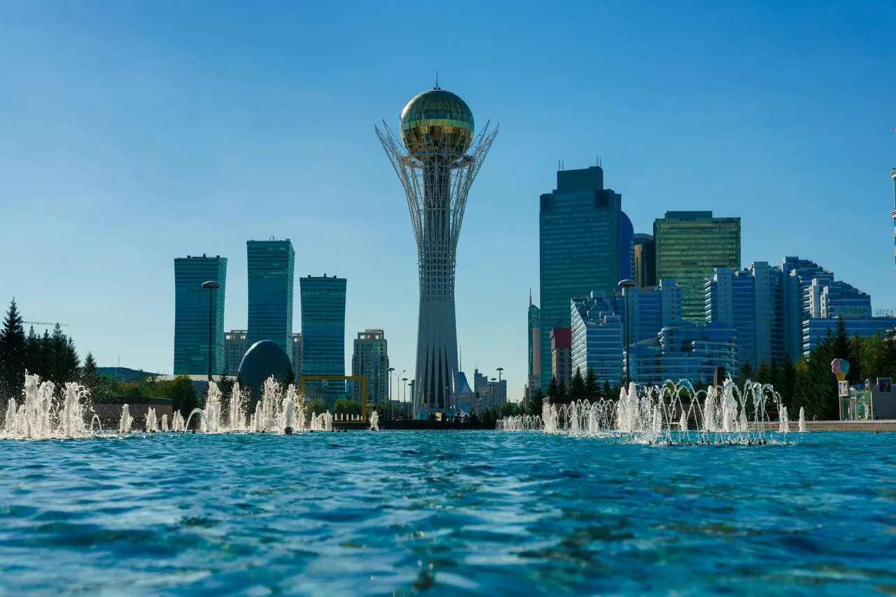 The Astana International Financial Centre skyline, an English common-law enclave exempt from Kazakhstan work-permit quotas